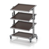 AUER Rendszerkocsi 80 x 60 Euro ládához, magasság 134 cm, dönthető EG SWN 134 86 U