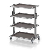 AUER Rendszerkocsi 80 x 60 Euro ládához, magasság 134 cm, kihúzható sín nélkül EG SW 134-1 86 U