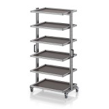 AUER Rendszerkocsi 80 x 60 Euro ládához, magasság 200 cm, kihúzható sín nélkül EG SW 200-1 86 U