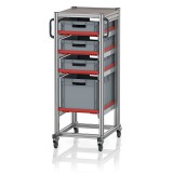 AUER Rendszerkocsi Euro Tárolóládahoz 60 x 40 Magasság 134 cm SE 134 6432.2