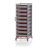 AUER Rendszerkocsi Euro Tárolóládahoz 80 x 60 Magasság 200 cm SE 200 8612