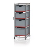 AUER Rendszerkocsi Euro Tárolóládahoz 80 x 60 Magasság 200 cm SE 200 864232