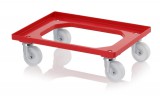 AUER Szállító Roller Polyamid Kerekekkel Ro 64 Pa piros