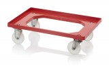 AUER Szállító Roller Polyamid Kerekekkel Ro 64 Pax Bo piros
