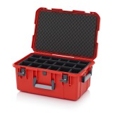 AUER Védőkoffer Pro, 3 Fogantyúval, Párnázott Betéttel, Zárral Cp Sg 6427 B4 vérnarancs