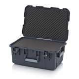 AUER Védőkoffer Pro, 3 Fogantyúval, Szögletes Párnázással, Zárral Cp Sg 6427 B1 antracit szürke