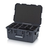 AUER Védőkoffer Pro, 3 Fogantyúval, T Párnázott Betéttel Cp G 6427 B5 antracit szürke