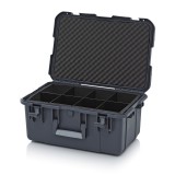 AUER Védőkoffer Pro, Körkörös Párnázással, Rekeszekkel Cp 6427 B3 antracit szürke