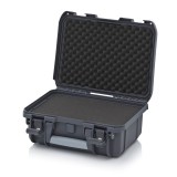 AUER Védőkoffer Pro, Szögletes Párnázással, Zárral Cp S 4316 B1 antracit szürke