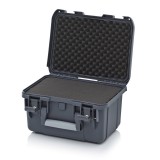 AUER Védőkoffer Pro, Szögletes Párnázással, Zárral Cp S 4322 B1 antracit szürke