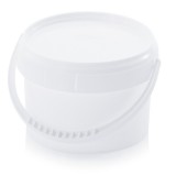 AUER Vödör Fedéllel Kerek, Műanyag fül 0,55l ER 0,55-118+DK