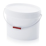 AUER Vödör Fedéllel Ovális, Fém kengyel fogantyúval 18,8 L, EO 18,8+DM