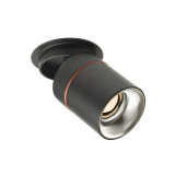 AUGUSTA süllyesztett lámpa fekete króm 230V LED 12W 36° 3000K