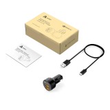 Aukey Autós 2xUSB töltő 36W Fekete (CC-T8)