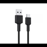 AUKEY CB-CD30 USB-A apa - USB-C apa 2.0 Adat és töltőkábel - Fekete (0.9m) (CB-CD30)