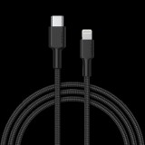 Aukey CB-CL02 USB-C apa - Lightning apa 3.1 Adat és töltő kábel - Fekete (CB-CL02 BLACK)