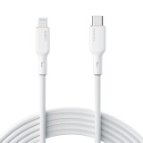 AUKEY CB-SCL2 USB-C apa - Lightning apa 2.0 Adat és töltő kábel - Fehér (1.8m) (CB-SCL2 WHITE)