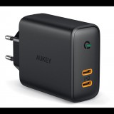 AUKEY PA-D2 Hálózati 2xUSB-C töltő (36W) (PA-D2)