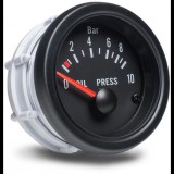 Auto Gauge - olajnyomás-mérő, fekete (AGTOP-12BAR)