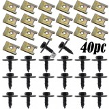 Auto Karosszéria Rögzítő Szett (40 db) - Járműjavítási és Karbantartási Kiegészítő Készlet