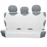 Autófejlesztés Trikóhuzat bolyhos pamut hátsó ülésre fehér