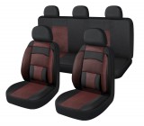 AUTOLIFE 11 részes univerzális üléshuzat szett - légzsákos - fekete-piros - 203-3BR