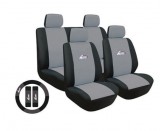 AUTOLIFE 11 részes univerzális üléshuzat - szürke-fekete
