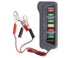 AUTOLIFE 12 V-os akkumulátor- és generátorteszter krokodilcsipeszekkel