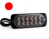 AUTOLIFE 12LED-es stroboszkóp - piros - E jel - 12-24V - 18073