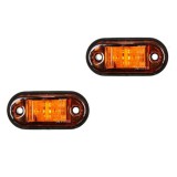 AUTOLIFE 2 LED-es szélességjelző, helyzetjelző sárga - 12-24V - 1db