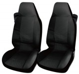 AUTOLIFE 2db-os személy és teherautó üléshuzat - fekete mintás, biztonsági öv kialakítással