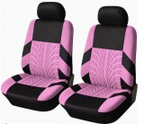 AUTOLIFE 2db-os univerzális első üléshuzat 1+1- légzsákos - pink-fekete - AD9521-2FP