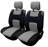 AUTOLIFE 2db-os univerzális szivacsos trikó üléshuzat - szürke-fekete