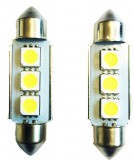 AUTOLIFE 3SMD LED 41mm-es Szofita izzó - SMD-10X41-3SMD - párban