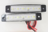AUTOLIFE 6 LED-es szélességjelző fehér -12-24V - 1db