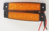 AUTOLIFE 6 LED-es szélességjelző sárga -12-24V - 1db