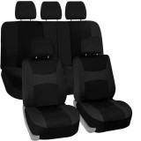 AUTOLIFE 9 részes osztható univerzális üléshuzat szett - légzsákos - fekete -AD008BK