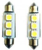AUTOLIFE CANBUS 3SMD 39mm Szofita LED izzó - párban - SMD-LA513C-39MM