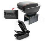 AUTOLIFE Gyári hatású műbőr univerzális könyöklő - 7USB-s