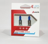 AUTOLIFE H1 fehér izzó - 55W 12V - +40% - párban