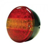 AUTOLIFE Hátsó kerek LED lámpa - 3 funkciós - 24V - 140mm