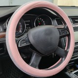 AUTOLIFE Kormányvédő 37-39cm rózsaszín-strasszköves 20310