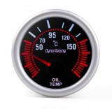 AUTOLIFE Olajhőmérséklet mérő - fekete számlap