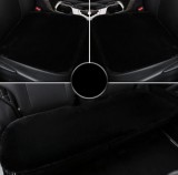 AUTOLIFE Puha szőrös ülésvédő szett - fekete