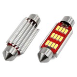 AUTOLIFE SMD-ROOF-10SMD-36 Sofita Canbus LED izzó - 36mm - 12V - hűtőbordás - párban