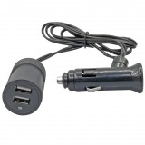AUTOLIFE Szivargyújtó kábel 2db USB-vel W14719-1