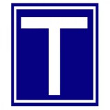 AUTOLIFE Tanuló vezető T betű - mágneses - kicsi - 10x10cm