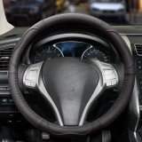 AUTOLIFE Teherautós valódi bőr kormányvédő - fekete - 40-42cm