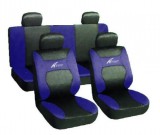 AUTOLIFE Univerzális 8 részes üléshuzat szett - fekete-kék