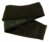 AUTOLIFE Valódi bőr fűzős kormányvédő univerzális fekete